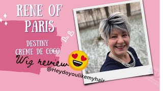 Rene of Paris Destiny in the color Crème de Coco wig review TLwigs [upl. by Sherurd248]