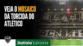 TORCIDA DO ATLÉTICO FAZ MOSAICO CONTRA O RACISMO NA ARENA MRV [upl. by Llenrrad115]