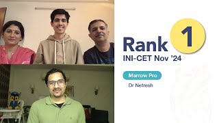 Rank 1 INICET Nov24 Dr Netresh on his unique approach to GTs and importance of standard textbooks [upl. by Aynatan948]