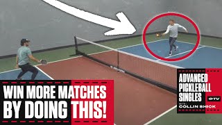 How to Make Your Pickleball 5th Shot Undefendable Pickleball Singles with Collin Shick [upl. by Tse]