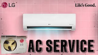 LG AC SERVICE  LG AC outdoors and Indore Step by step service [upl. by Wilber]