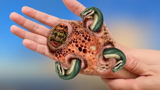 Asmr Removal Fleas Dog Ticks Infected Trypophobia hand Asmr Animation TreatmentViPasmr01 [upl. by Llarret]