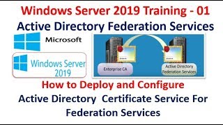 Server 2019 Training  01 How to Install amp Configure Active Directory Service For ADFS [upl. by Ahnavas715]