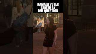 Kamala Supporter Obliterated with This One Question [upl. by Yztim]