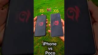 IPHONE 15 vs POCO X6 PRO FREE FIRE TEST 💀😈freefire shorts shortsfeed [upl. by Fairley354]