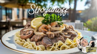 Boeuf Stroganoff einmal anders  Rezept für Geschnetzeltes mit Pilzen [upl. by Sirovaj]