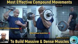 Most Effective Compound Movements To Build Massive amp Dense Muscles fitnesstrainerhussain [upl. by Alyag]