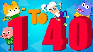 Numbers Song 1 TO 40  Counting Numbers  Learn Numbers  Nursery Rhymes [upl. by Whiteley308]