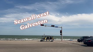 Seawall west Galveston Texas [upl. by Mcclenaghan]