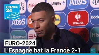 Euro2024  lEspagne bat la France 21 et se qualifie pour la finale • FRANCE 24 [upl. by Fablan]