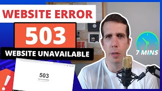 How to Fix 503 Server Unavailable on your Website [upl. by Reamonn]