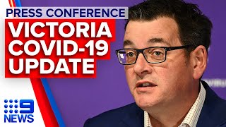 Coronavirus Victoria Premier announces 428 new cases  9 News Australia [upl. by Nivonod]