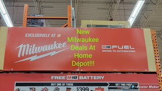 New Milwaukee Tool Deals At Home Depot [upl. by Htebazila]