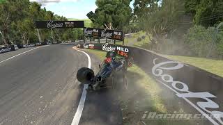 iRacing Mercedes W12 Realistic F1 Monumental Crash At Bathurst Brake Failure [upl. by Domella]