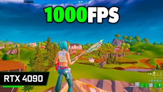 Fortnite RTX 4090 24GB  Ryzen 7 9800X3D 1000 FPS [upl. by Efeek]