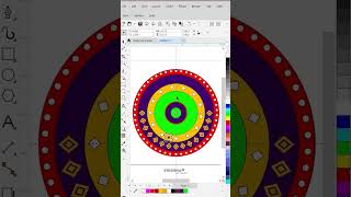 Colourful Decorative Diya Design in Coreldraw happydiwali happydiwalirangoli diwali divalispeci [upl. by Aninat352]