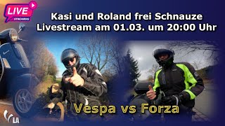 Kasi und Roland frei Schnauze  Forza und Vespa im Livestream am 010324 [upl. by Moser]