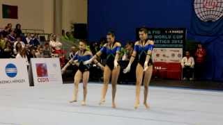 Gymnastics  FIG Acro World Cup Maia 2012  Portugal WG Dynamic [upl. by Jerrol]