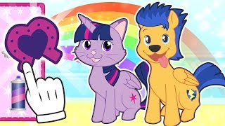 BABY PETS 🦄 Kira y Max se disfrazan de Pony  Dibujos animados infantiles [upl. by Kotick380]