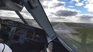 Airbus A321  Cockpit Landing at London Heathrow Airport  Pilots View GoPro [upl. by Asiulairam567]