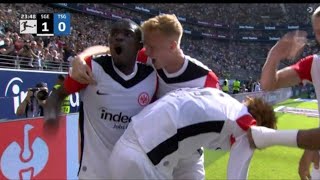 Hugo Ekitike Goal Eintracht Frankfurt vs Hoffenheim 10 All Goals and Extended Highlights [upl. by Oirram]