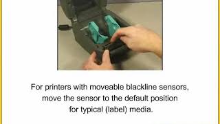 How to load media into gk420d label printer [upl. by Nauqat]