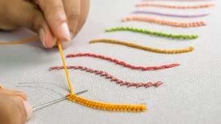 10 Most Strange Hand Embroidery Stitches for Beginners [upl. by Arrakat]