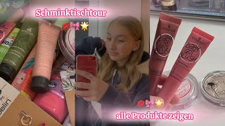 Schminktischtour 💋💘 alle Produkte zeigen girly Drogerie [upl. by Reinhard]