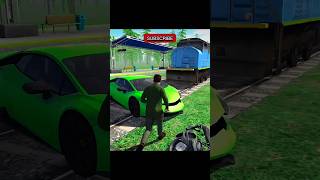 Green Lamborghini accident 😭 Indian bike driving 3D game 😱shortsviral new update car viralviral [upl. by Aerbua]