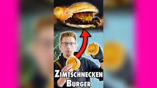 😱 Aus Zimtschnecke einen Burger machen  AdventBurgerKit burger advent bbq [upl. by Ecinej]