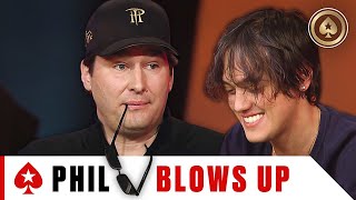 Hellmuth BLOWS UP against Italian Poker Pro ♠️ Best of The Big Game ♠️ PokerStars [upl. by Stoecker914]