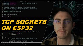 TCP Client on ESP32 with ESPIDF programmed in C StepbyStep Tutorial [upl. by Aveline794]