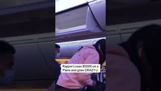 Rapper loses 5k on a plane [upl. by Ettesoj]