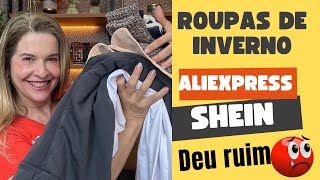 Roupas de inverno na SHEIN e aliexpress [upl. by Anelra]