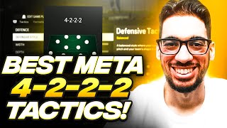 THE BEST META 4222 FORMATION amp CUSTOM TACTICS FOR EAFC 24 ULTIMATE TEAM [upl. by Namielus]