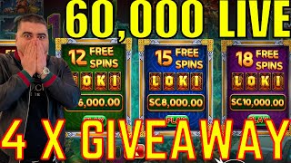 🔴4 GIVEAWAYS  High Limit Slot Play At MCLUCK [upl. by Aekal]