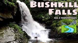 Bushkill Falls Niagara falls of Pennsylvania A beautiful Spring hike [upl. by Blinni]