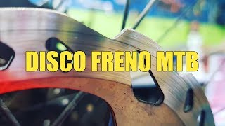 COME PULIRE IL DISCO FRENO E LE PASTIGLIE DELLA MTB [upl. by Annoya843]