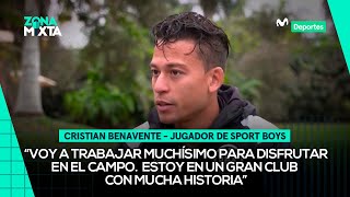 La palabra de CRISTIAN BENAVENTE tras su llegada a SPORT BOYS  ZONA MIXTA 📰🌎 [upl. by Mettah]