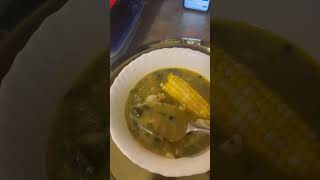 Callaloo salmon soup [upl. by Aime]