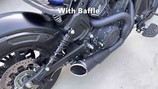 Freedom Performance Combat 2 to 1 exhaust WWithout baffle [upl. by Aisyle]