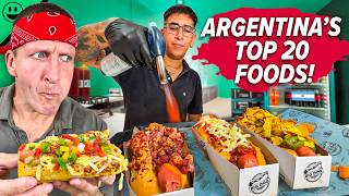 Must Try Before You Die Argentinas TOP 20 Street Foods [upl. by Baptist599]