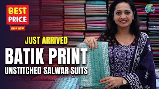 Latest Batik Print Salwar Suits With Dupatta  Mahalekshmi Silks [upl. by Regdirb]