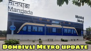 New Dombivli Metro Line 12 and Line 5  New Mumbai Metro Manpada Metro station [upl. by Gittle486]