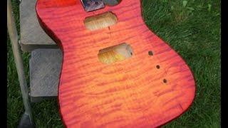 Fireglow burst on a Quilted Maple top Luthier Project Guitar [upl. by Fleisig]