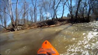 Low water Gasper river pyranha fusion kayak [upl. by Schlesinger]