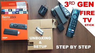 Fire TV Stick  3rd Gen Unboxing Setup amp Review  Bestselling Fire TV Stick 3rd Gen  Alexa Remote [upl. by Retla]