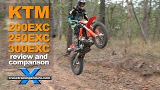 KTM 200EXC 250EXC 300EXC comparison and review︱Cross Training Enduro [upl. by Tedric]