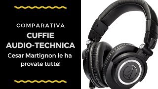 Comparativa AudioTechnica Headphones  tra 4 modelli della serie M [upl. by Evy]