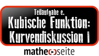 Kubische Funktion Funktionsanalyse  Kurvendiskussion Beispiel 1e Tangente berechnen [upl. by Bazluke238]